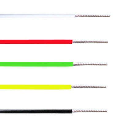 Серебристый медь PFA изолированный канатный провод с 1-5 вариантами ядра и диапазоном размеров 0,05-6 мм2 для применения при высоких температурах