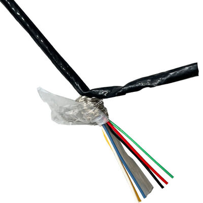 6x26AWG Silver Plated Copper Tefzel Shielding Cable with ETFE Insulation and 600V Rated for High Temperature Applications