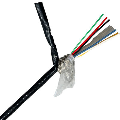 6 Cores High Temperature Tefzel Shielded Cable with ETFE Insulation for Industrial Applications