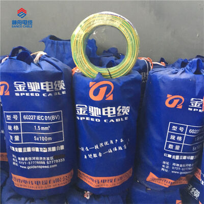 Одножильный провод гибкого кабеля PVC электрический H07V-K 2.5mm2