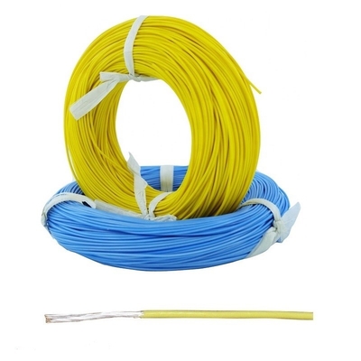 Желтые изолированные провода 8 цвета PTFE 12 18 20 26 28 30 провод Awg PTFE