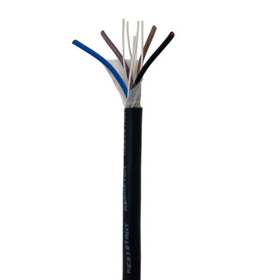 Черные кабели изоляции PUR PVC цвета пылают - retardant кабель